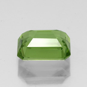 Apatita verde natural de 1,73 ct, corte esmeralda, VS