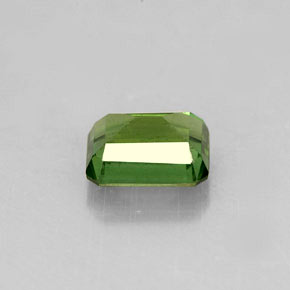Apatita verde natural de 1,58 ct, corte esmeralda, VS