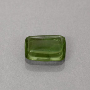 Apatita verde natural de 1,21 ct, corte cojín, transparente