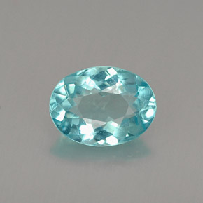 Apatita azul natural de 0,94 ct, corte óvalo, VS