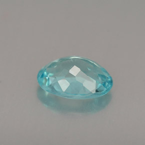 Apatita azul natural de 0,94 ct, corte óvalo, VS