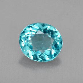 Apatito Azul claro natural de 1.04 ct, Corte Óvalo, VS