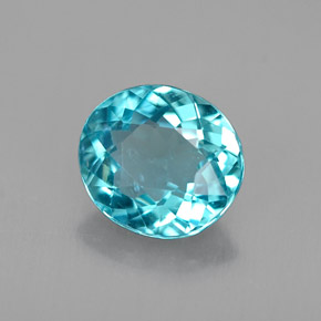 Apatito Azul claro natural de 1.04 ct, Corte Óvalo, VS