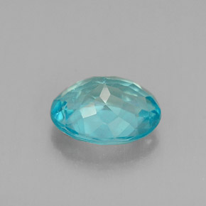 Apatita azul natural de 1,20 ct, corte óvalo, VS