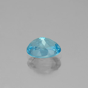 Apatita azul natural de 0,96 ct, corte óvalo, VS