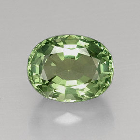Apatita verde natural de 7,67 ct, corte óvalo, VVS-VS