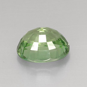 Apatita verde natural de 7,67 ct, corte óvalo, VVS-VS