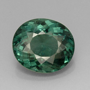 Apatita verde natural de 10,98 ct, corte óvalo, VS