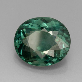 Apatita verde natural de 10,98 ct, corte óvalo, VS