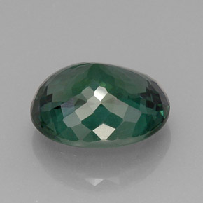 Apatita verde natural de 10,98 ct, corte óvalo, VS