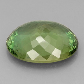 Apatita verde natural de 24,47 ct, corte óvalo, VVS-VS