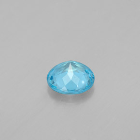 Apatito Azul claro natural de 0.65 ct, Corte Redondo, VS