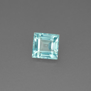 Apatita azul natural de 0,59 ct, cuadrado, VVS-VS