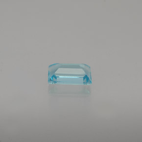 Apatita azul natural de 0,48 ct, baguette, VVS-VS