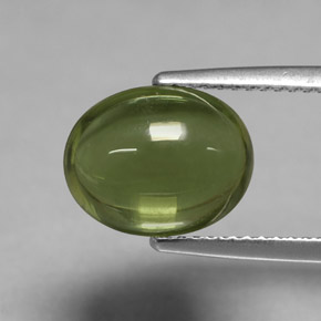 Apatita verde natural de 4,77 ct, corte óvalo, transparente