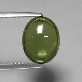 Apatita verde natural de 4,77 ct, corte óvalo, transparente