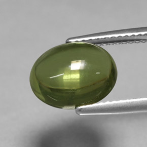 Apatita verde natural de 4,77 ct, corte óvalo, transparente