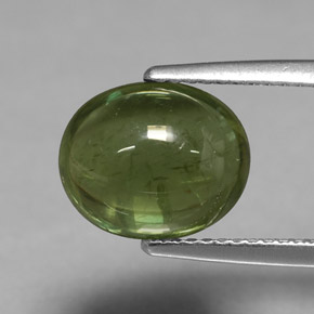 Apatita verde natural de 4,46 ct, corte óvalo, transparente