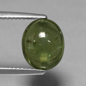 Apatita verde natural de 4,46 ct, corte óvalo, transparente