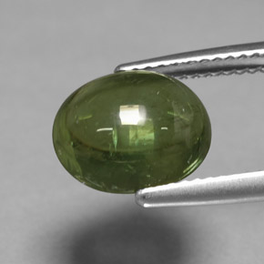 Apatita verde natural de 4,46 ct, corte óvalo, transparente