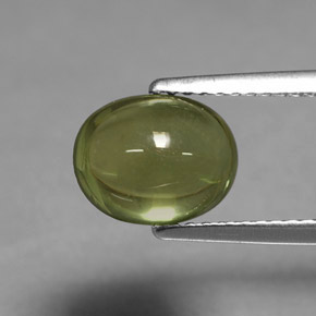Apatita verde natural de 2,91 ct, corte óvalo, transparente