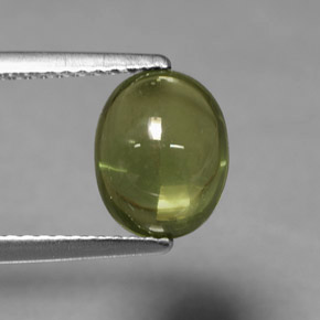 Apatita verde natural de 2,91 ct, corte óvalo, transparente