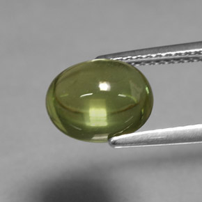 Apatita verde natural de 2,91 ct, corte óvalo, transparente