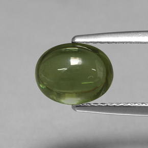 Apatita verde natural de 3,07 ct, corte óvalo, transparente