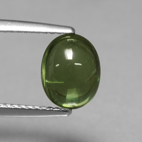 Apatita verde natural de 3,07 ct, corte óvalo, transparente