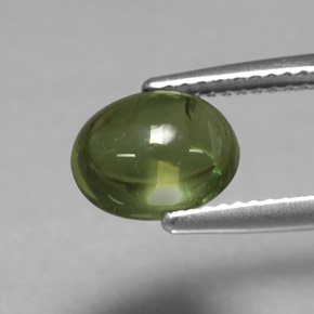 Apatita verde natural de 3,07 ct, corte óvalo, transparente