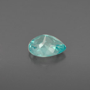 Apatita azul natural de 0,73 ct, en forma de pera, VS