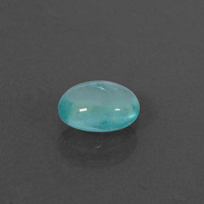 Apatita azul natural de 0,52 ct, corte óvalo, transparente