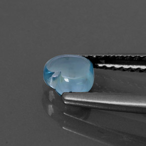 Apatito Azul claro natural de 0.65 ct, Forma de corazón, Transparente
