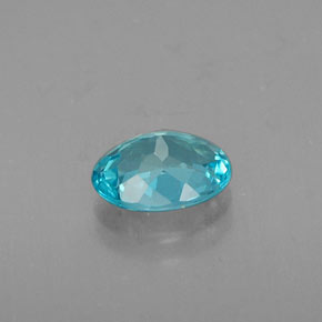 Apatita azul natural de 0,64 ct, corte óvalo, VVS-VS