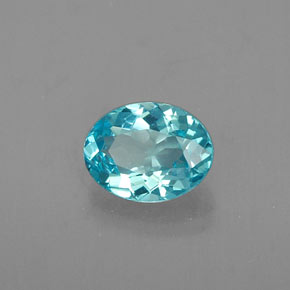 Apatito Azul claro natural de 0.65 ct, Corte Óvalo, VS