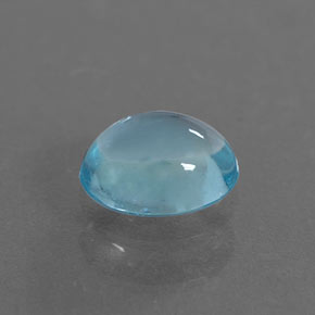 Apatita azul natural de 0,39 ct, corte óvalo, transparente
