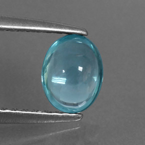Apatito Azul claro natural de 0.67 ct, Corte Óvalo, Transparente