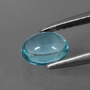 Apatito Azul claro natural de 0.67 ct, Corte Óvalo, Transparente