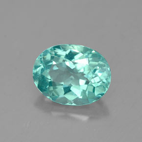 Apatita verde natural de 1,54 ct, corte óvalo, VS