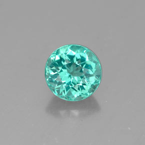Apatita verde natural de 0,67 ct, corte redondo, VS
