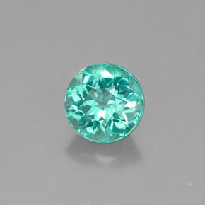 Apatita verde natural de 0,67 ct, corte redondo, VS