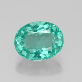 Apatita verde natural de 2,04 ct, corte óvalo, VS