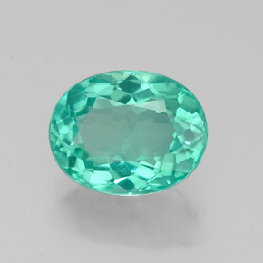 Apatita verde natural de 2,04 ct, corte óvalo, VS