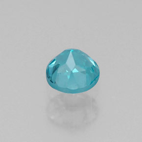 Apatita azul natural de 0,29 ct, corte redondo, VVS-VS