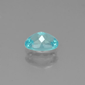 Apatita azul natural de 0,54 ct, corte óvalo, VS
