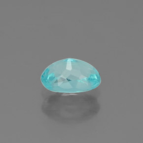 Apatita azul natural de 0,57 ct, corte óvalo, VS