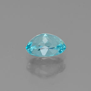 Apatita azul natural de 0,48 ct, corte óvalo, VS