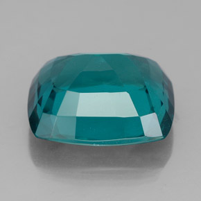 Apatita azul natural de 9,02 ct, corte cojín, VS-SI