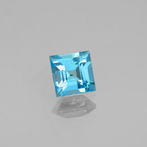 Apatito Azul claro natural de 0.62 ct, Cuadrado, VS-SI