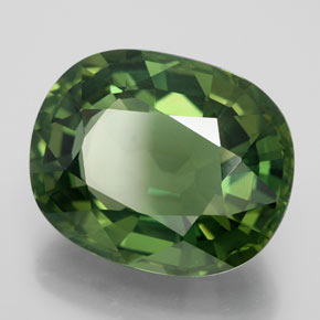 Apatito Verde natural de 11.90 ct, Ovalada, VVS